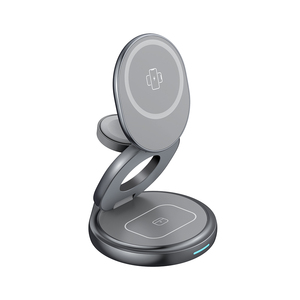 <span class=keywords><strong>Chargeur</strong></span> de téléphone sans fil magnétique .2 25W 3 en 1, station de charge rotative sans fil pour téléphone, montre et écouteurs - Product Image 1