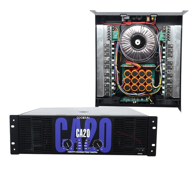 CA20 Wholesale Price Two Channels Professional Power Amplifier for Outdoor Performance 2*1400W Original Transistors CA Amplifier