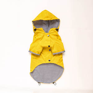 Popular Fashion Brand <b>Dog</b> <b>Raincoat</b> Retro British Style Thickened Pet Jacket Windproof and Rainproof - Product Image 2