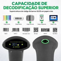 Lecteur de code-barres Xincode 2D USB Imager, scanner de code QR haute vitesse avec câble pour caisse, supermarché, commerce de détail, PDV