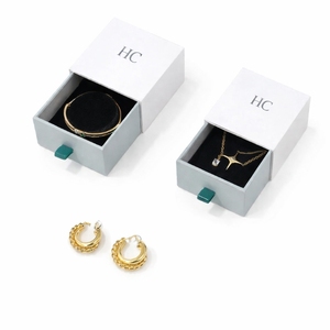 Classic <b>Jewelry</b> Set Box Rigid Drawer <b>Jewelry</b> Display Box Custom <b>Jewelry</b> Set Insert Printing Custom Logo Finishing OEM Accepted - Product Image 1