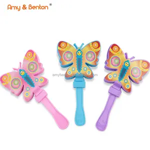 Wholesale Noise Maker Musical Toys Plastic Butterfly Hand Clapper Musical Instruments for spring party favor