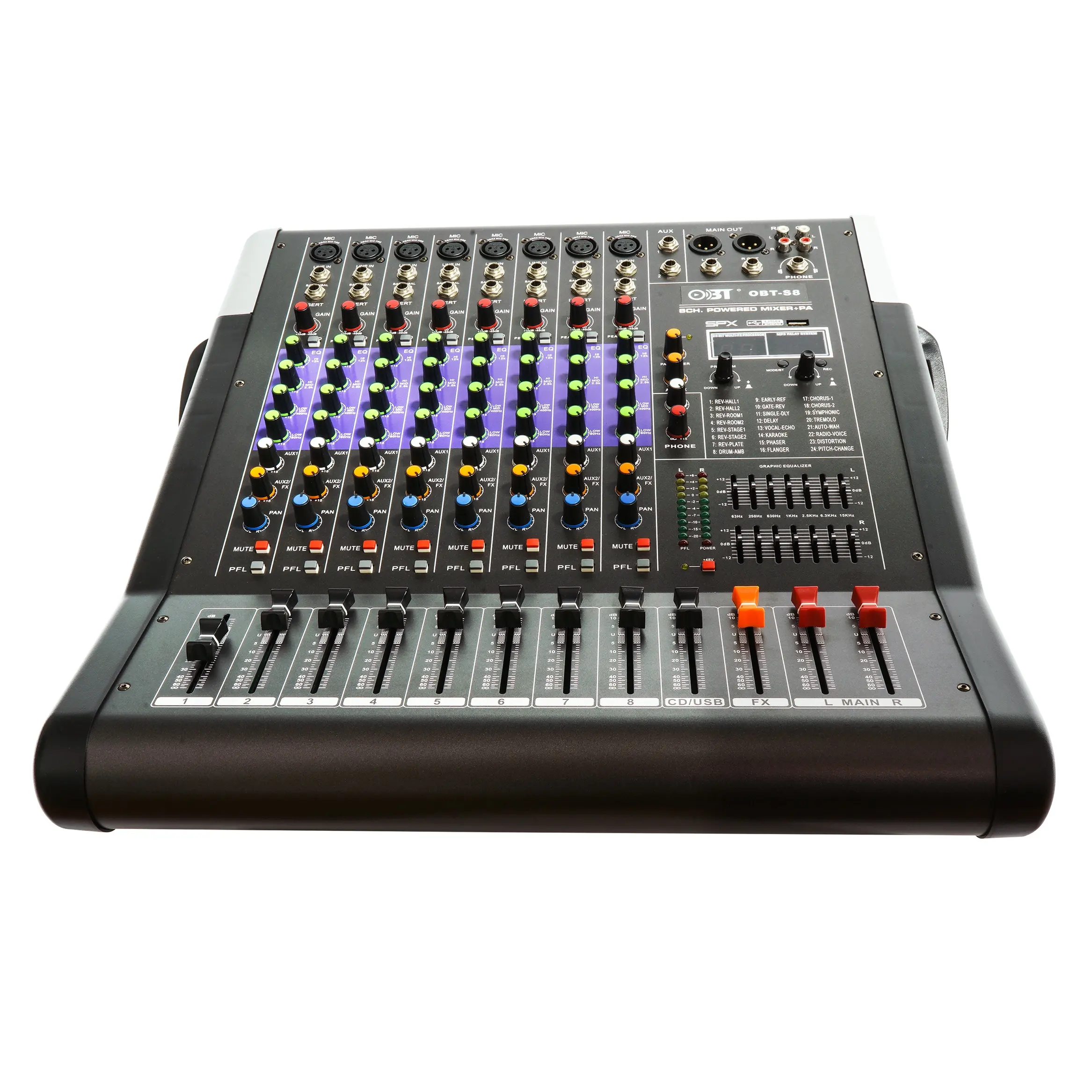 Microphone Usb K Mini Echo Amplifier Digital Professional 8 Channel Mixer Console Sound Dj Controller Audio Mixer