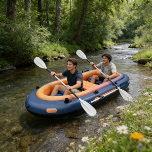 Packraft Directo de Fábrica, <span class=keywords><strong>Kayak</strong></span> <span class=keywords><strong>para</strong></span> Aguas Bravas, Portátil, <span class=keywords><strong>para</strong></span> Rafting en Ríos de Montaña, Senderismo y Viajes de Campo Traviesa - Product Image 2
