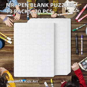 Rompecabezas Blanco <span class=keywords><strong>de</strong></span> 20 Piezas para Niños, Manualidades, Dibujo, Pintura, Actividad Creativa Unisex, Juego <span class=keywords><strong>de</strong></span> Regalo - Product Image 5