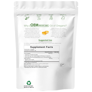 Capsules d'huile d'origan et d'huile de nigelle 2-en-1 personnalisées OEM, complément alimentaire à base de plantes pour le soutien digestif et les <span class=keywords><strong>bienfaits</strong></span> antioxydants - Product Image 2