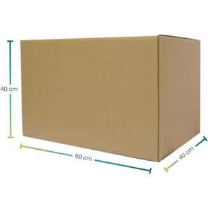 Scatola di Cartone Ondulato Doppio 60x40x40 Cm per Trasloco e Stoccaggio, Pallet da 160 Pezzi - Product Image 2
