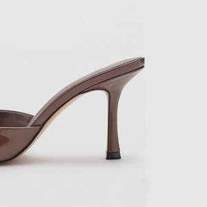 Sandali con Tacco Alto in Vernice 2026 Nuovi Estivi con Tacco Sottile Punta Aperta <span class=keywords><strong>Sexy</strong></span> Ciabatte da Esterno - Product Image 2