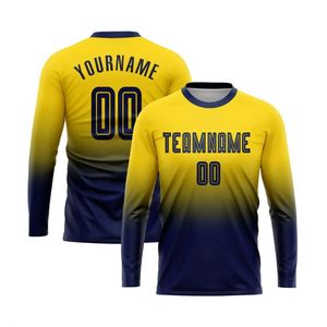 Maillot de football à manches longues pour homme, respirant, à séchage rapide, vêtements de sport performants pour l'entraînement, les matchs et les activités de plein air - Product Image 1