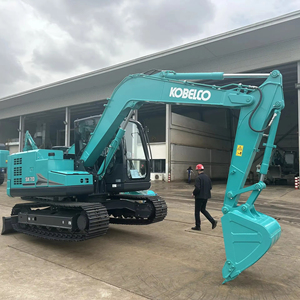 Mini-excavatrice Kobelco SK70 de 7 tonnes, faible nombre d'heures de fonctionnement, occasion, avec moteur, pompe et roulement certifiés, à vendre - Product Image 2