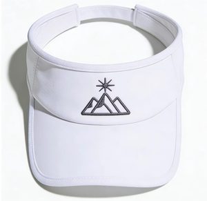 Visière de sport unisexe en tissu Oxford avec bande élastique réglable, 100% polyester, impression par sublimation personnalisée, broderie à la main, visière de soleil sportive - Product Image 4