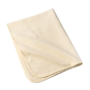 Premium Cozy Organic Brushed 100% Cotton Silk Fleece Summer Throw Blanket for Toddler Baby Adult
