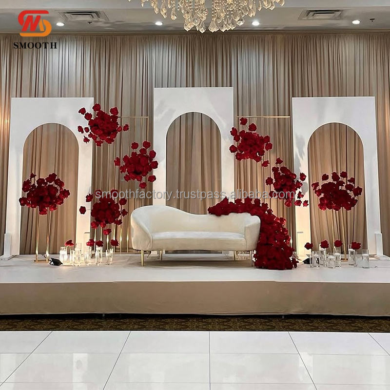 wedding backdrop decoration metal flower