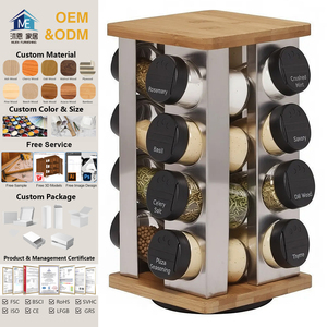 Organizador De Armazenamento De Cozinha Prateleira De Armazenamento De Especiarias Cremalheira De Garrafa De Especiarias - Product Image 1