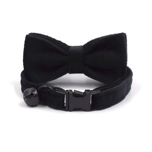 Nouveau collier pour chat en velours léger et doux, joli collier pour chat en velours noir, peut être gravé au laser avec le nom, colliers pour chatons - Product Image 4