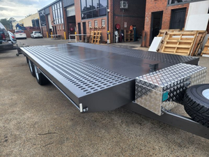 3500KG GTM Grande remorque de transporteur de voiture Remorque plate-forme robuste avec échelle - Product Image 2