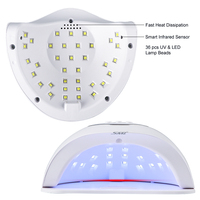 Lampe UV LED SML pour ongles avec écran numérique, séchage rapide du gel, base amovible pour salon de manucure, manucure à domicile, nail art