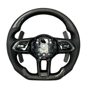 Volant sport personnalisé en cuir et fibre de carbone pour <span class=keywords><strong>Jaguar</strong></span> XF R-sport F-<span class=keywords><strong>type</strong></span> F-pace <span class=keywords><strong>E</strong></span>-Pace XE Series - Product Image 1