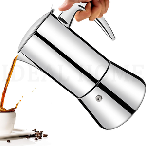 <span class=keywords><strong>Cafetera</strong></span> <span class=keywords><strong>Italiana</strong></span> Moka de Acero Inoxidable 304, Clásica, para Cocina, Camping, <span class=keywords><strong>4</strong></span> <span class=keywords><strong>Tazas</strong></span>, 200 ml - Product Image 1
