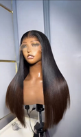 Vente chaude Remy Cheveux Perruques 100% Cheveux Humains Vietnamiens Vierge Ombre Brun Os Droit 18 Pouces Brut Vendeur De Cheveux Vietnamiens