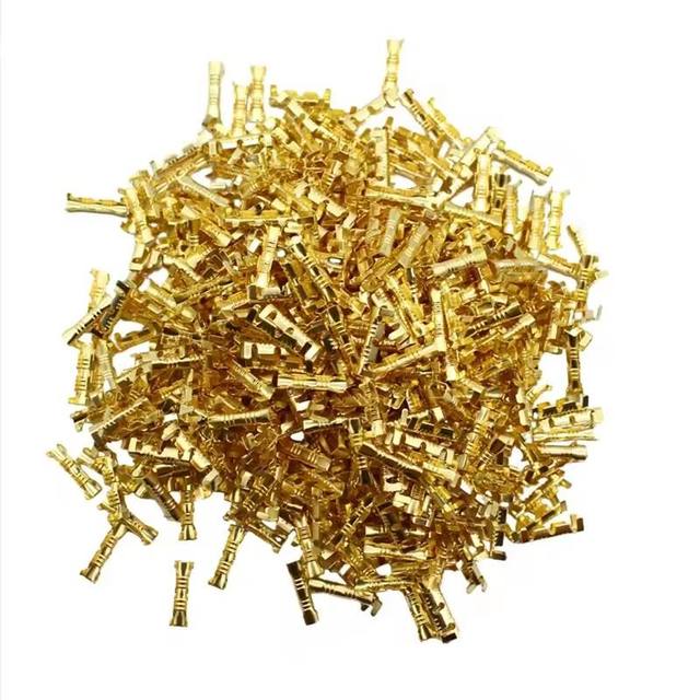 50/100/200pcs 453 U-shaped Lug Terminal Tab Cold Inserts Connectors Cold Terminal Small Teeth Fascia Terminal 0.3-1.5mm2