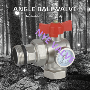 Válvula de bola de ángulo de diseño moderno Yuhuan con indicador de temperatura colector de calefacción <span class=keywords><strong>radiante</strong></span> de apartamento para alfombrillas de calefacción de <span class=keywords><strong>suelo</strong></span> - Product Image 2