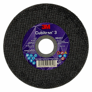 3M 86457 Cubitron 3 60+ T41 125 mm x 1,3 mm x 22,23 mm (5 *0,05*7/8 po) EN 25/Paquet 50 unités/Boîte 3 Disques <span class=keywords><strong>de</strong></span> découpe - Product Image 1