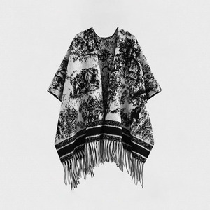Cardigan poncho décontracté pour <span class=keywords><strong>femme</strong></span>, couleur contrastée, châle enveloppant, <span class=keywords><strong>cape</strong></span> avec tissage tricoté pour vêtements de sororité - Product Image 2