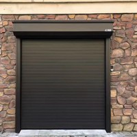 Puerta Enrollable Automática de Aluminio, Antirrobo, Aislada, con Control Remoto Eléctrico, Puerta de Garaje de Aluminio, Puerta de Villa