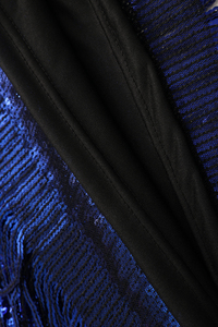 Venta al por mayor personalizado azul búfalo 17 borlas lentejuelas Jersey personalizado juego día flecos lentejuelas Tops - Product Image 6