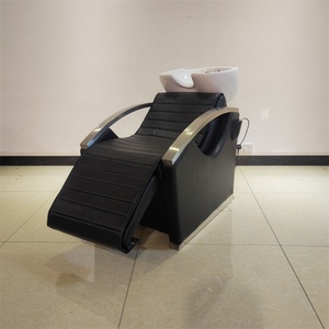 Muebles de Barbería Retro KISEN, Muebles de Salón de Belleza, Silla de Lavado de Cabello con Masaje, Hecho en China - Product Image 3