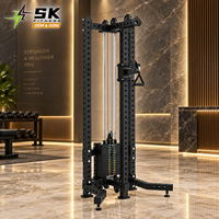 Station de musculation à poulie simple SK-K18 avec pile de poids, équipement de gym, vente directe d'usine en gros