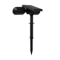 Pratique Lumineux Étanche Extérieur Sol Bollard Pelouse Jardin Led Solaire Spot Light