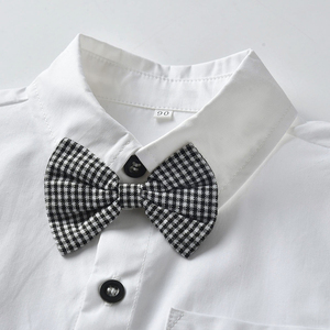 Conjunto de Ropa para Niños, Camisa y Pantalones Cortos Estilo Europeo Personalizados, Ropa de Verano 2021 para Bebés y Niños - Product Image 4
