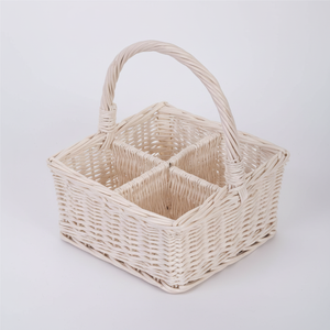 Juego de Picnic tejido directo de fábrica Cesta de Picnic vacía tejida de fábrica china de mimbre Cesta de vino tinto - Product Image 1