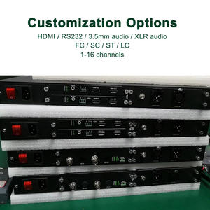 <span class=keywords><strong>2</strong></span> قنوات 1 ثنائي الاتجاه XLR الصوت عبر الألياف محول موسع متوازن الصوت XLR الألياف البصرية جهاز الإرسال - Product Image 4