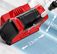 Souffleuse à neige électrique sans fil portative pour usage domestique, moteur sans balais, à pousser à la main