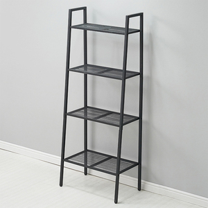 رف تخزين بسيط متعدد الطبقات شبه منحرف نوع قائم من الحديد للديكور المكتبي حل تخزين معدني للديكور - Product Image 3