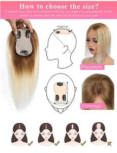 Extensions de cheveux indiens Remy pour femmes, avec volume, en dentelle vierge, nœuds invisibles, pour cheveux clairsemés - Product Image 5