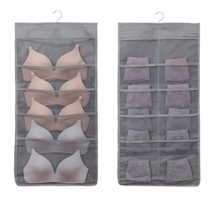Organizzatore <span class=keywords><strong>da</strong></span> parete per dormitorio, porta biancheria intima e reggiseni, con gancio in metallo per armadio - Product Image 3
