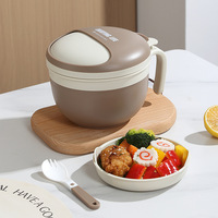 Boîte à lunch isotherme sans BPA de 1400 ml, récipient à nouilles portable chauffable avec couvercle et poignée