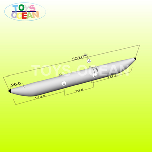 Bouée gonflable en PVC de haute qualité, taille personnalisée, <span class=keywords><strong>pour</strong></span> bateau banane, vélo aquatique flottant - Product Image 4