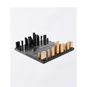 Tablero de <span class=keywords><strong>Ajedrez</strong></span> Moderno de Lujo Ligero en Ónix/Mármol, Adornos de <span class=keywords><strong>Ajedrez</strong></span>, Modelo Creativo <span class=keywords><strong>Minimalista</strong></span> Nórdico para Decoración de Habitaciones de Hotel y Dormitorios - Product Image 3