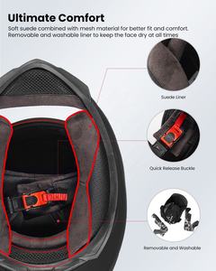 Meilleur <span class=keywords><strong>prix</strong></span>, nouveau casque de <span class=keywords><strong>moto</strong></span> intégral ILM avec fermeture à <span class=keywords><strong>d</strong></span>égagement rapide pour motocross, <span class=keywords><strong>moto</strong></span> de rue, certifié DOT, modèle-317 - Product Image 5