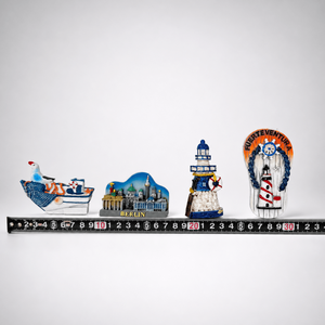 Aimant en résine style marin, bateau <span class=keywords><strong>de</strong></span> pêche, mouette, coquillage, bouée <span class=keywords><strong>de</strong></span> sauvetage, décoration, souvenir touristique pour la vente au détail, boutique <span class=keywords><strong>de</strong></span> cadeaux, souvenir, vente en gros - Product Image 4