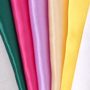 マレーオイリー光沢ダークブルーシルキーサテン生地Charmeuseポリエステル公爵夫人サテンアンチスタティック女の子用パジャマドレス - Product Image 3