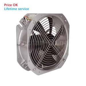 110v 220v 380v AC motor cooling fan with filter Grill Mesh Cover industrial condensing unit cabinet exhaust axial Fan