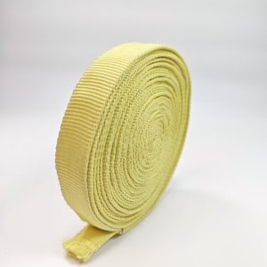 100% para Kevlar Flat Wicking 100mm de ancho y 3mm de espesor Retardante de llama Pure Aramid Webbing 4 \ "1/8 \" PUR Flat Kevlar Wick - Product Image 5