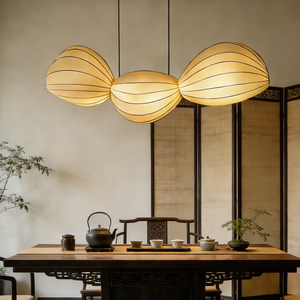 Chinese Style Pendant <b>Light</b> Long Shape Energy Saving Lamp For <b>Dining</b> Room Home Decor Chandelier - Product Image 2