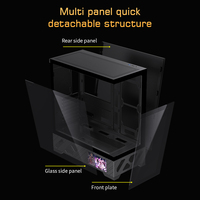 Boîtier ATX Lovingcool Vente en Gros, Moniteur LCD de 5,5 Pouces, Prend en Charge ATX vers ITX, Grand Intérieur, Compatible AIO 360 mm, Prix Fournisseur de Gros